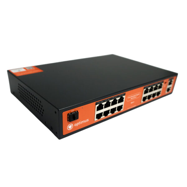 PoE коммутатор Optimus U1IC-16G/2G/1S